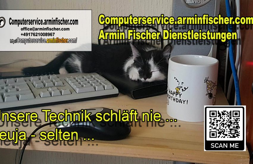 Computerservice.arminfischer.com: Unsere Technik schläft nie ... neuja - selten ...