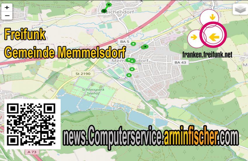 Freifunk Gemeinde Memmelsdorf. map.
