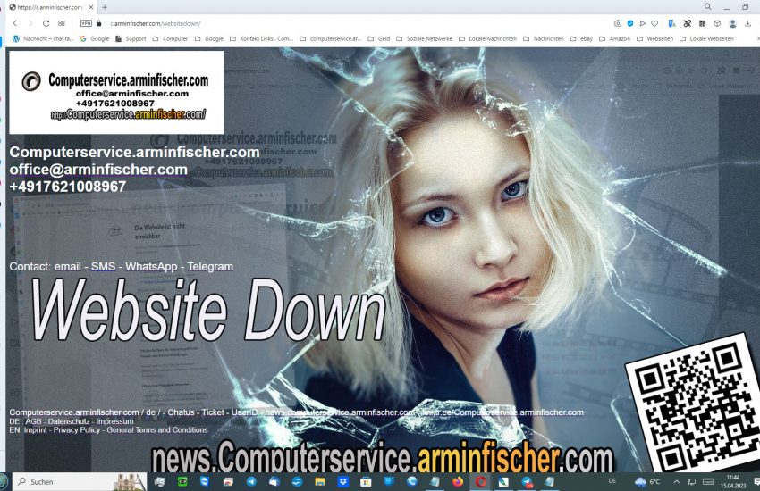 website down site. c.arminfischer.com/websitedown/