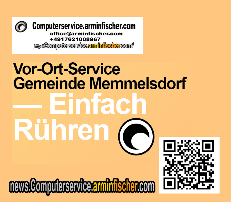 Vor-Ort-Service Gemeinde Memmelsdorf - Einfach rühren! . Computerservice.arminfischer.com ofiice@arminfischer.com +4917621008967 .