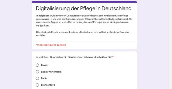 Digitalisierung der Pflege in Deutschland