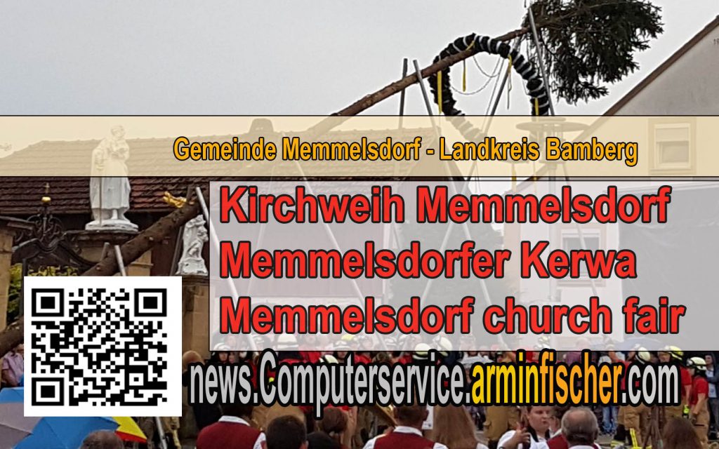 Kirchweih Memmelsdorf . Memmelsdorfer Kerwa . Memmelsdorf church fair . Gemeinde Memmelsdorf . news.Computerservice.arminfischer.com  