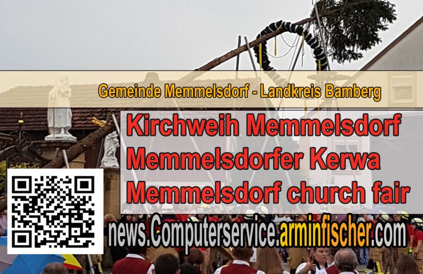 Kirchweih Memmelsdorf . Memmelsdorfer Kerwa . Memmelsdorf church fair . Gemeinde Memmelsdorf . news.Computerservice.arminfischer.com