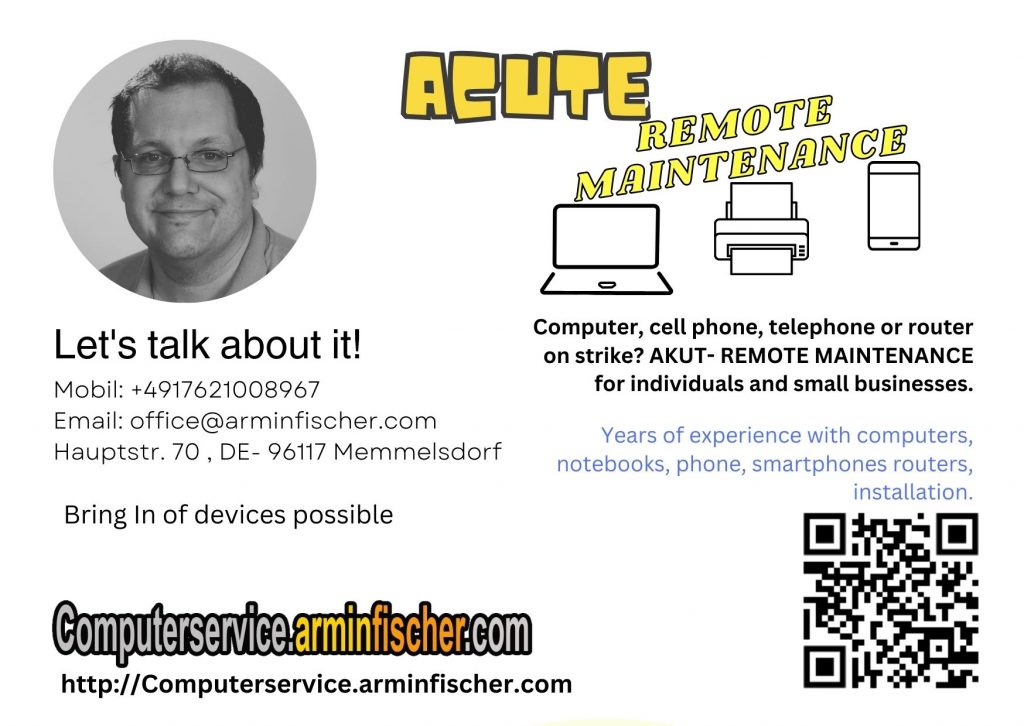 ACUTE REMOTE MAINTAINENCE . Computerservice.arminfischer.com 